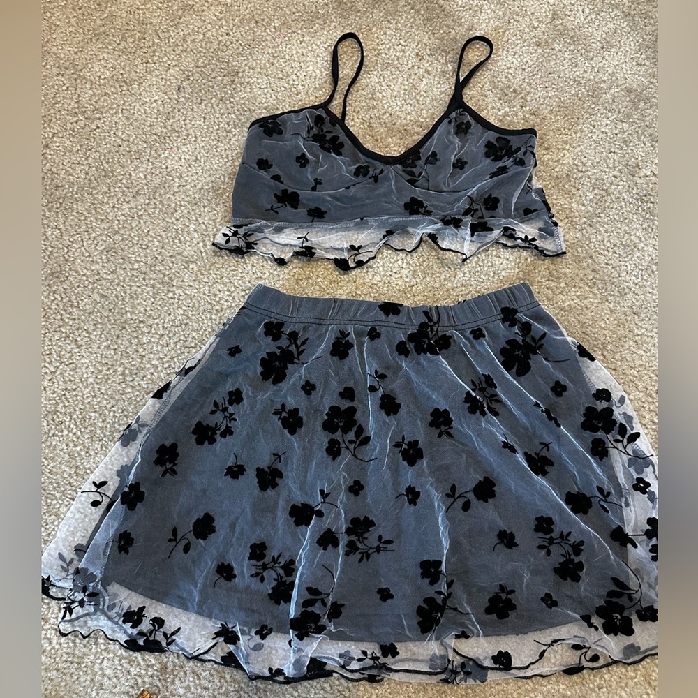 Romwe Mesh and Floral Set| Summer | intimate | cottage